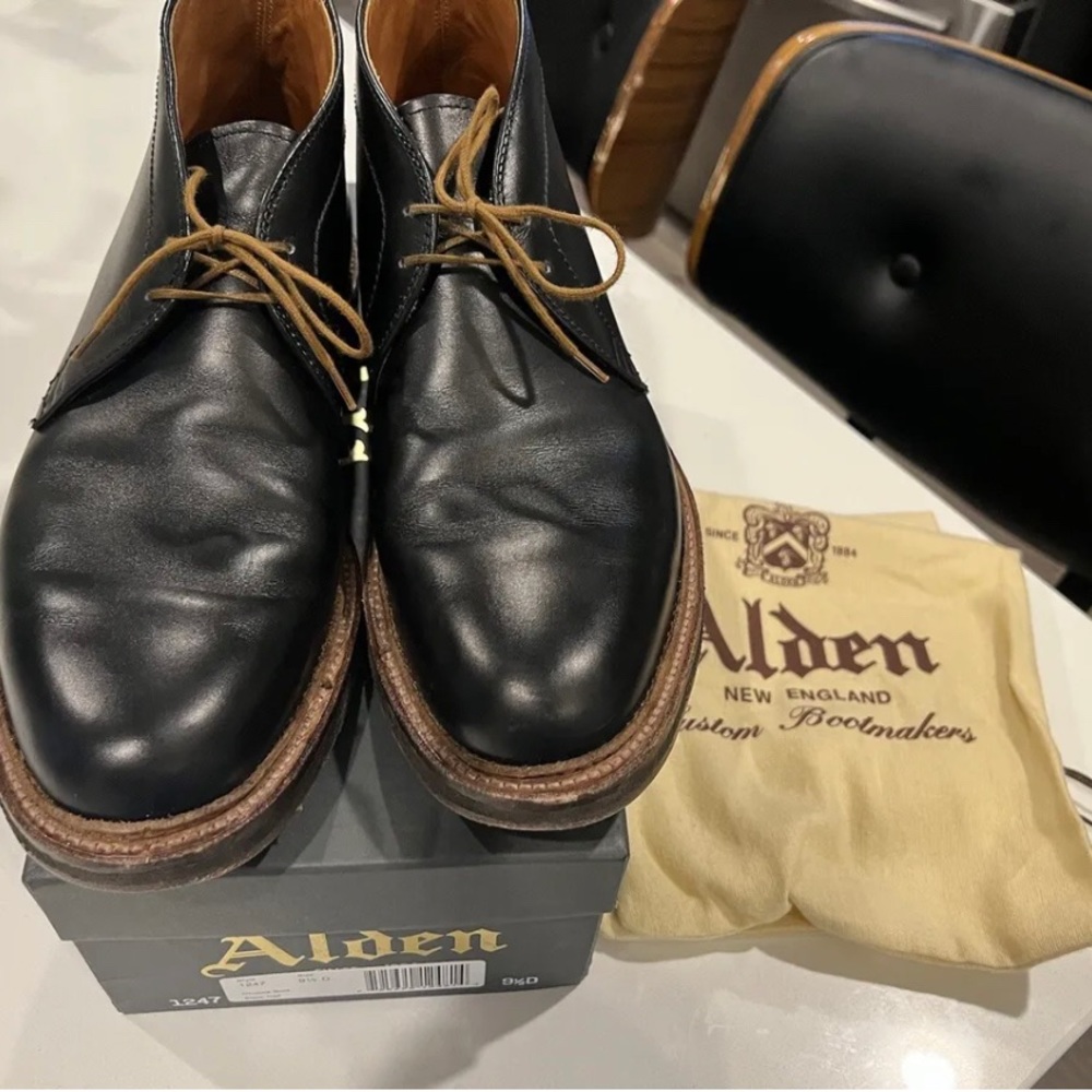 Alden 1247 Barrie Black Chromexcel Chukka 9.5D US